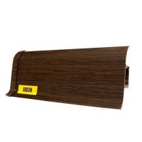 Плинтус пластиковый Ideal 351 Каштан 55 мм Коричневый.